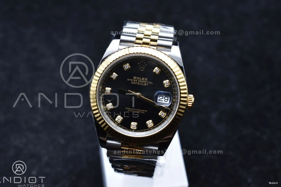 Best DateJust YG YG 41 Jubilee 126333 Dial Bracelet Diamonds 904L VR3235 On Clean SS Edition Steel 1:1 0426